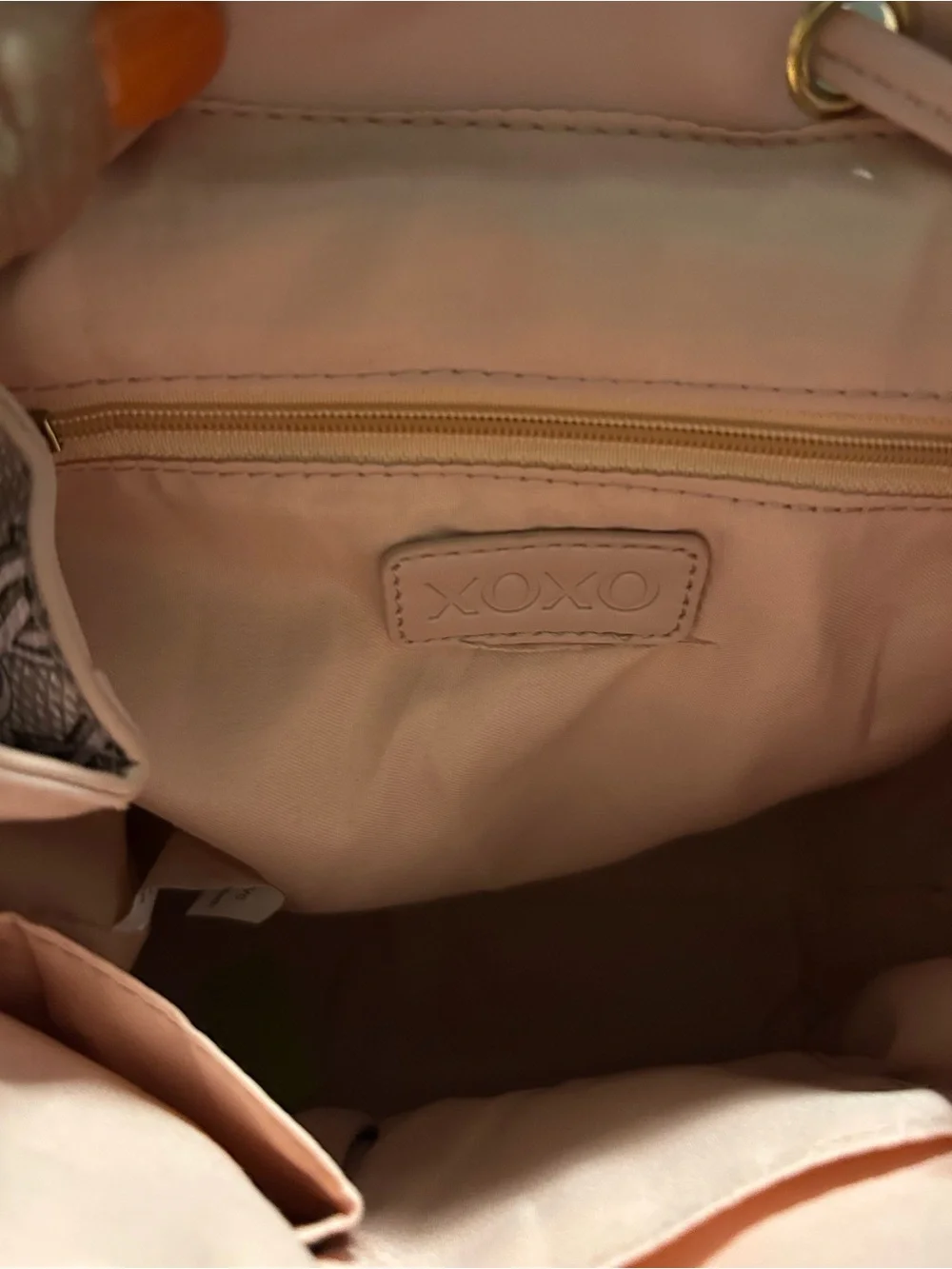 XOXO Drawstring Backpack — Blush Pink Designer-Inspired Women’s Bag
